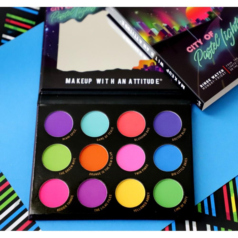 City of Pastel Lights - 12 Pastel Pigment & Eyeshadow Palette