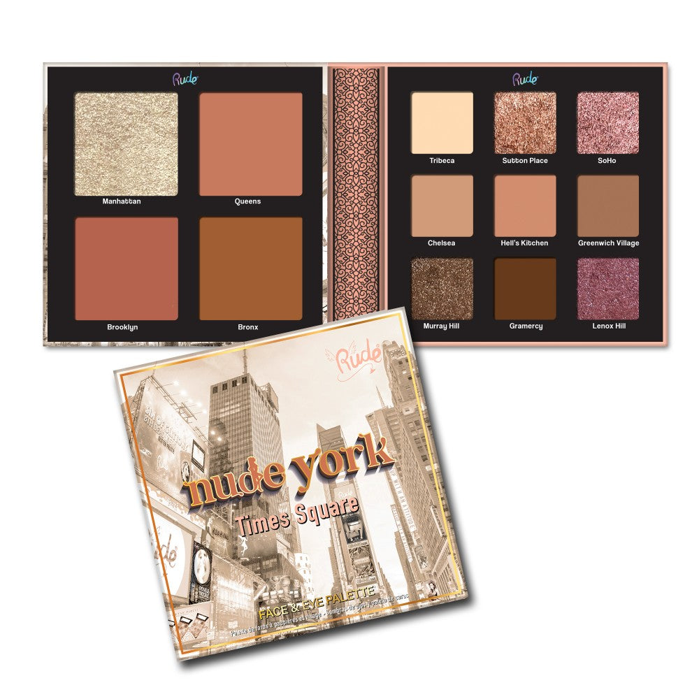 Rude cosmetics Nude York Eyes & Face Palette, colourful makeup –  rudecosmetics.eu